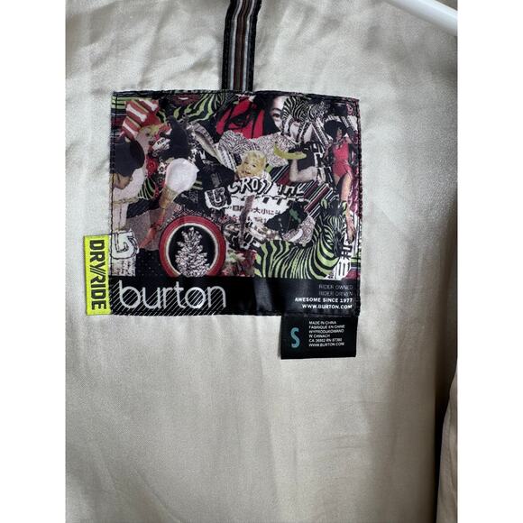 Burton Dryride Corduroy Double Breasted Snowboard Ski Jacket Womens Small Brown - Picture 9 of 15